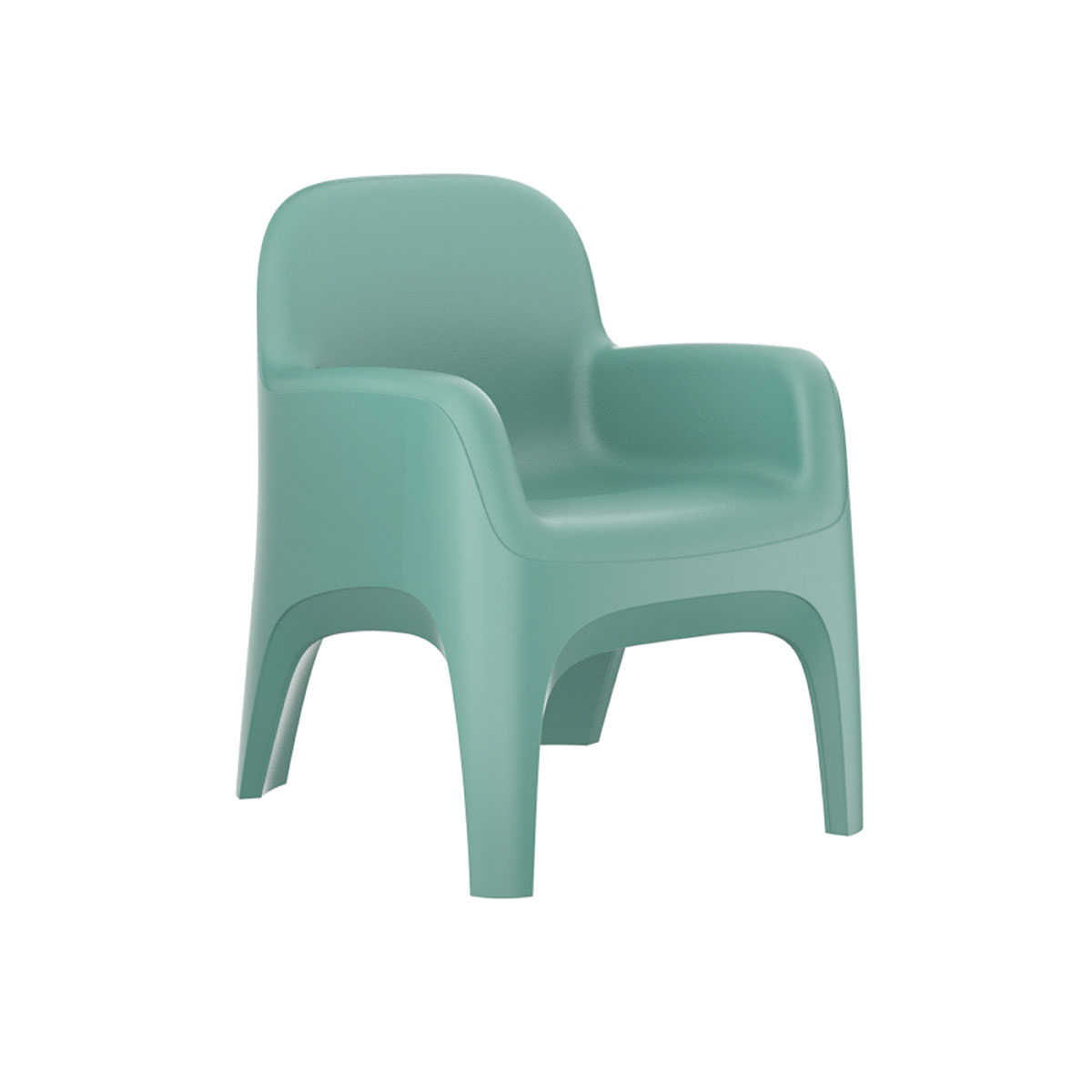 Endurance Crew Chair w/Arms Includes Bolt Down Kit Aqua