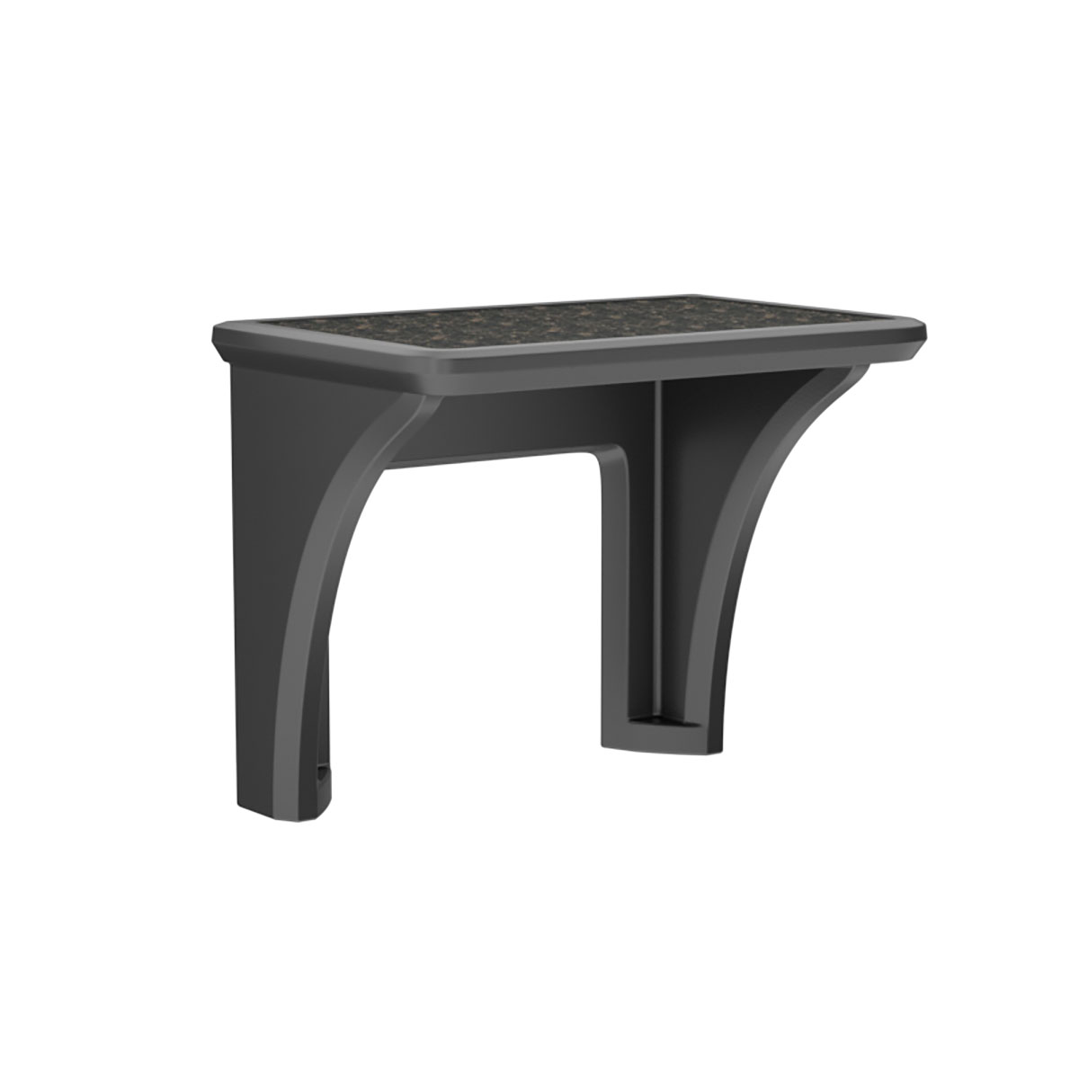 Endurance Desk Laminate Top Wall Mount Black
