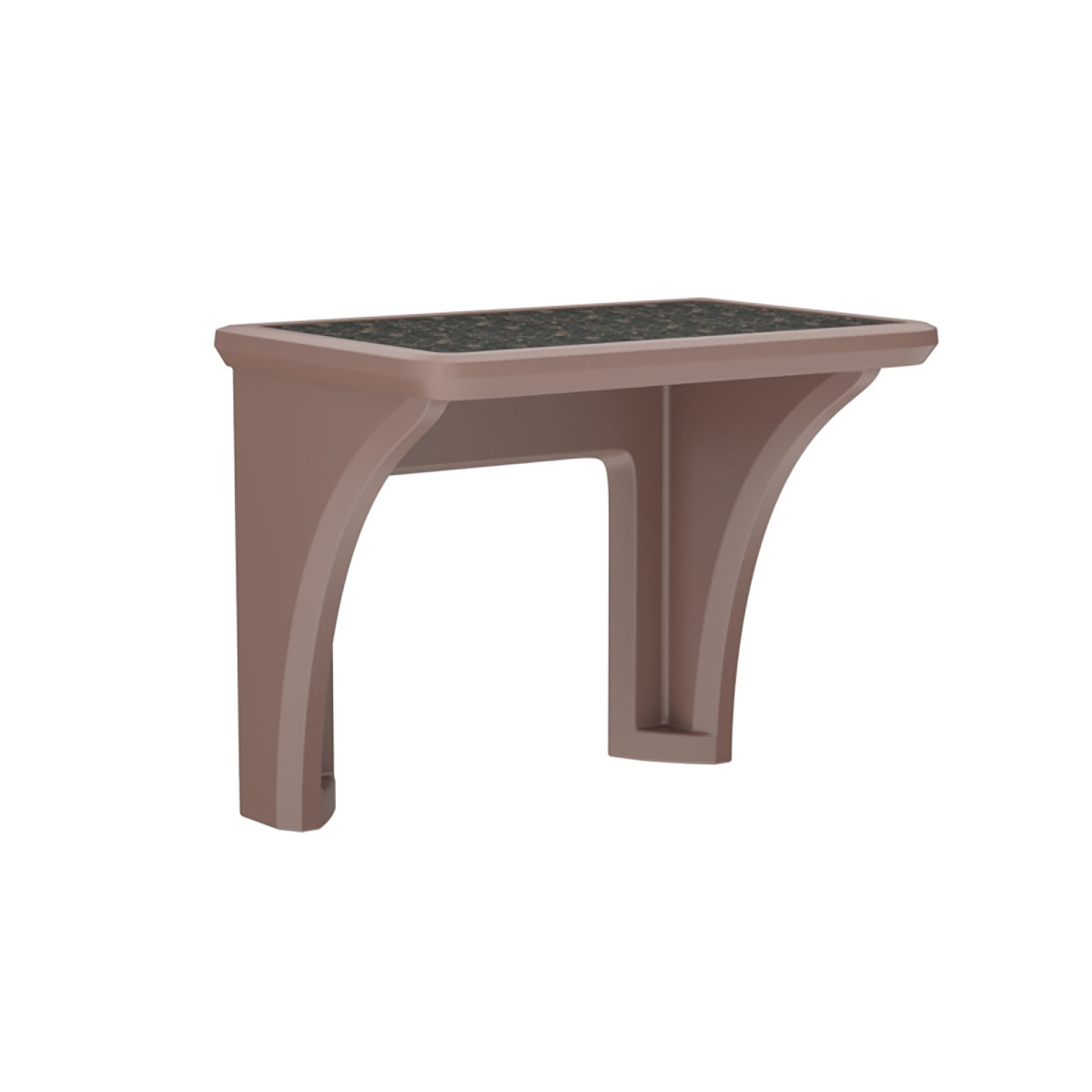 Endurance Desk Laminate Top Wall Mount Brown