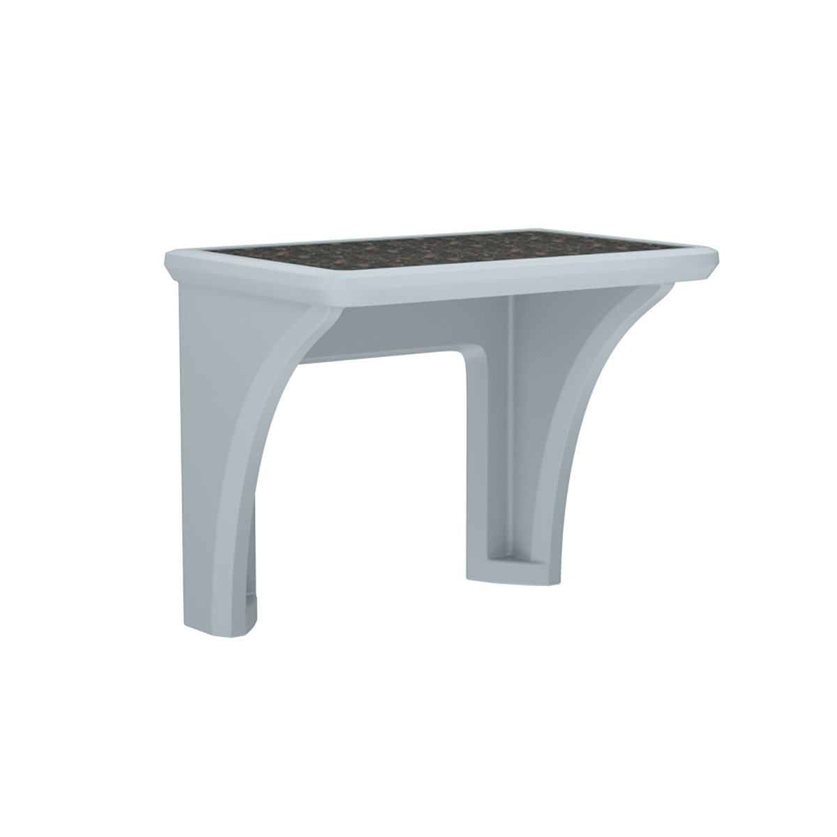 Endurance Desk Laminate Top Wall Mount Gray