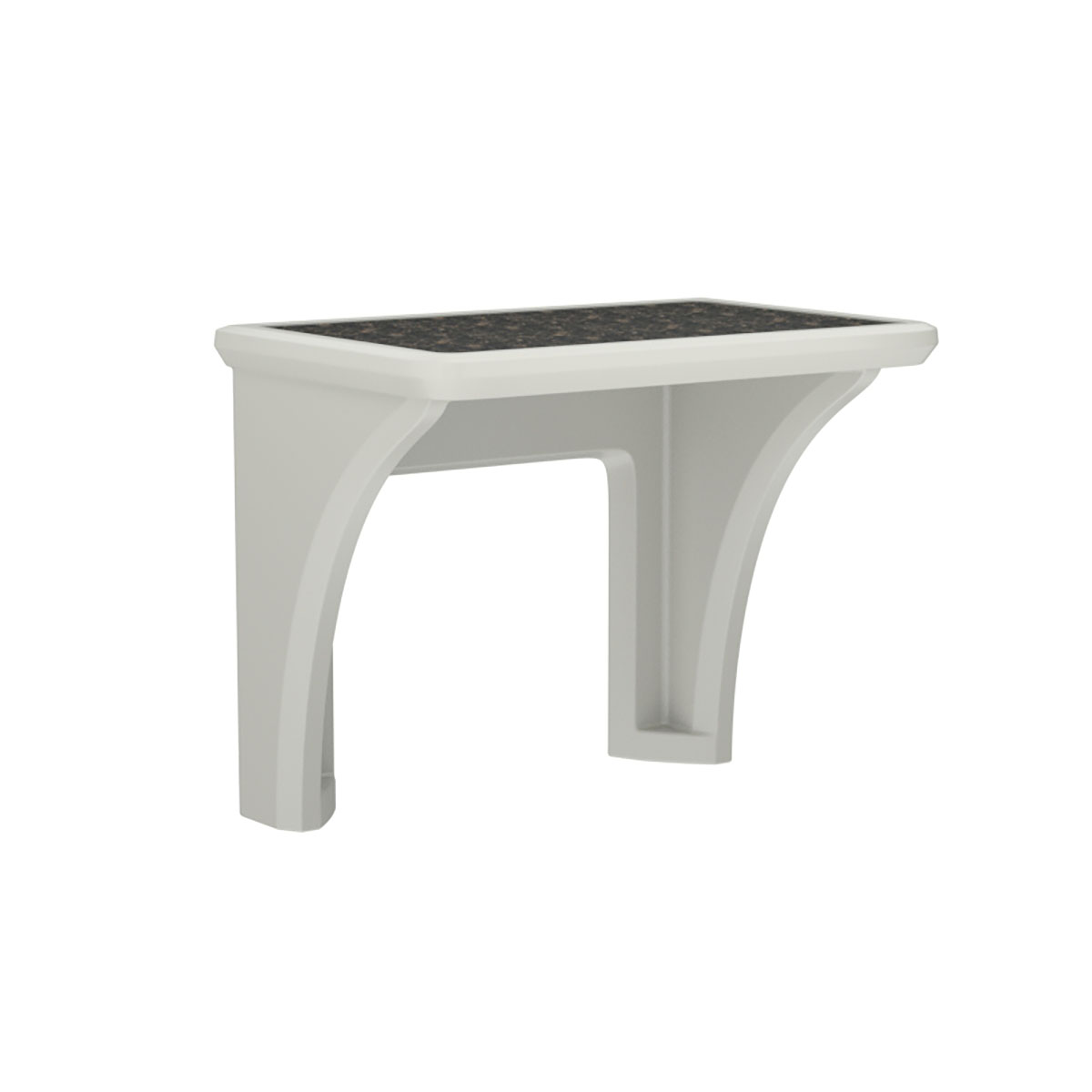 Endurance Desk Laminate Top Wall Mount Stone Gray