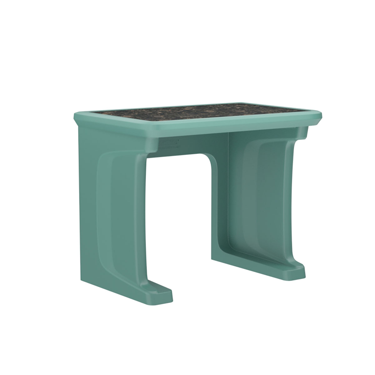 Endurance Desk All plastic Laminate Top Standing/floor Mount Aqua