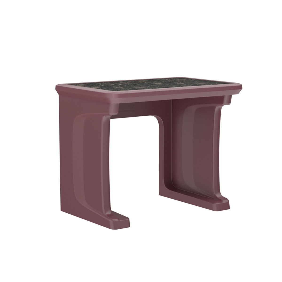 Endurance Desk All plastic Laminate Top Standing/floor Mount Burgundy