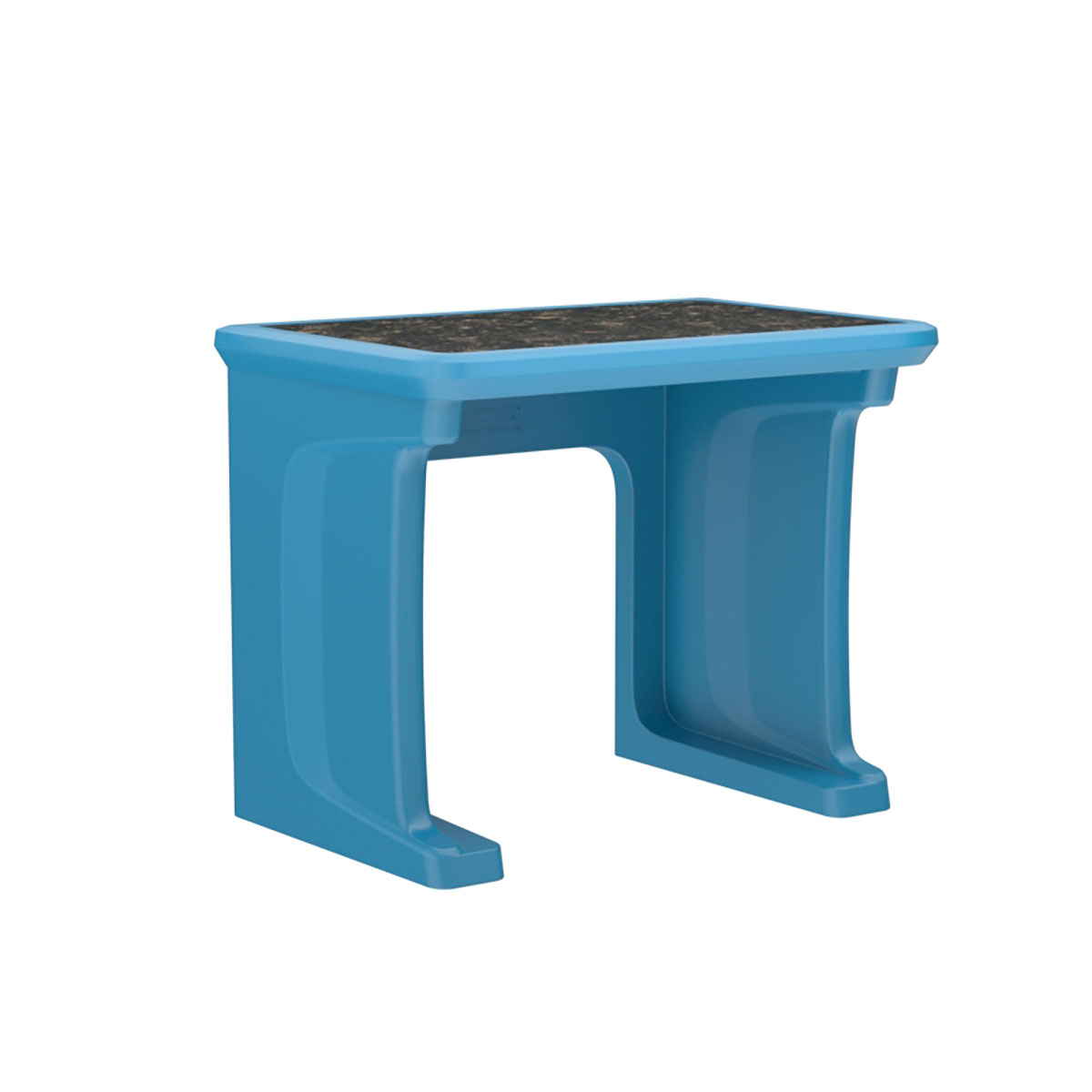 Endurance Desk All plastic Laminate Top Standing/floor Mount Slate Blue