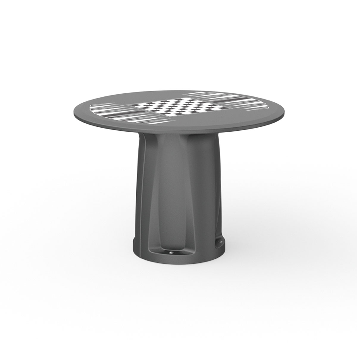 Endurance Round Base Table 42 Round Top Black