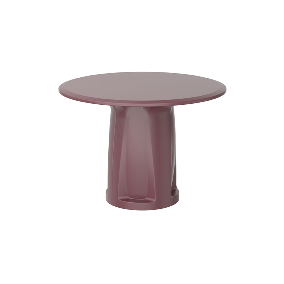 Endurance Round Base Table 42 Round Top Burgundy
