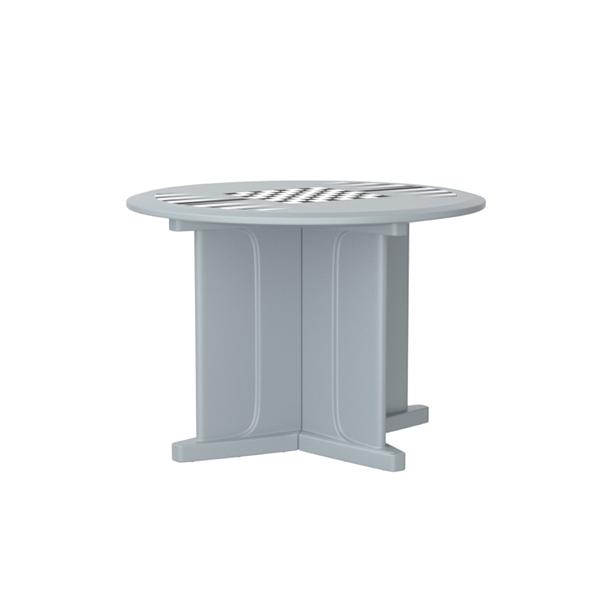 Endurance Table 42 Round X-Base Flame Retardant Game Top Gray