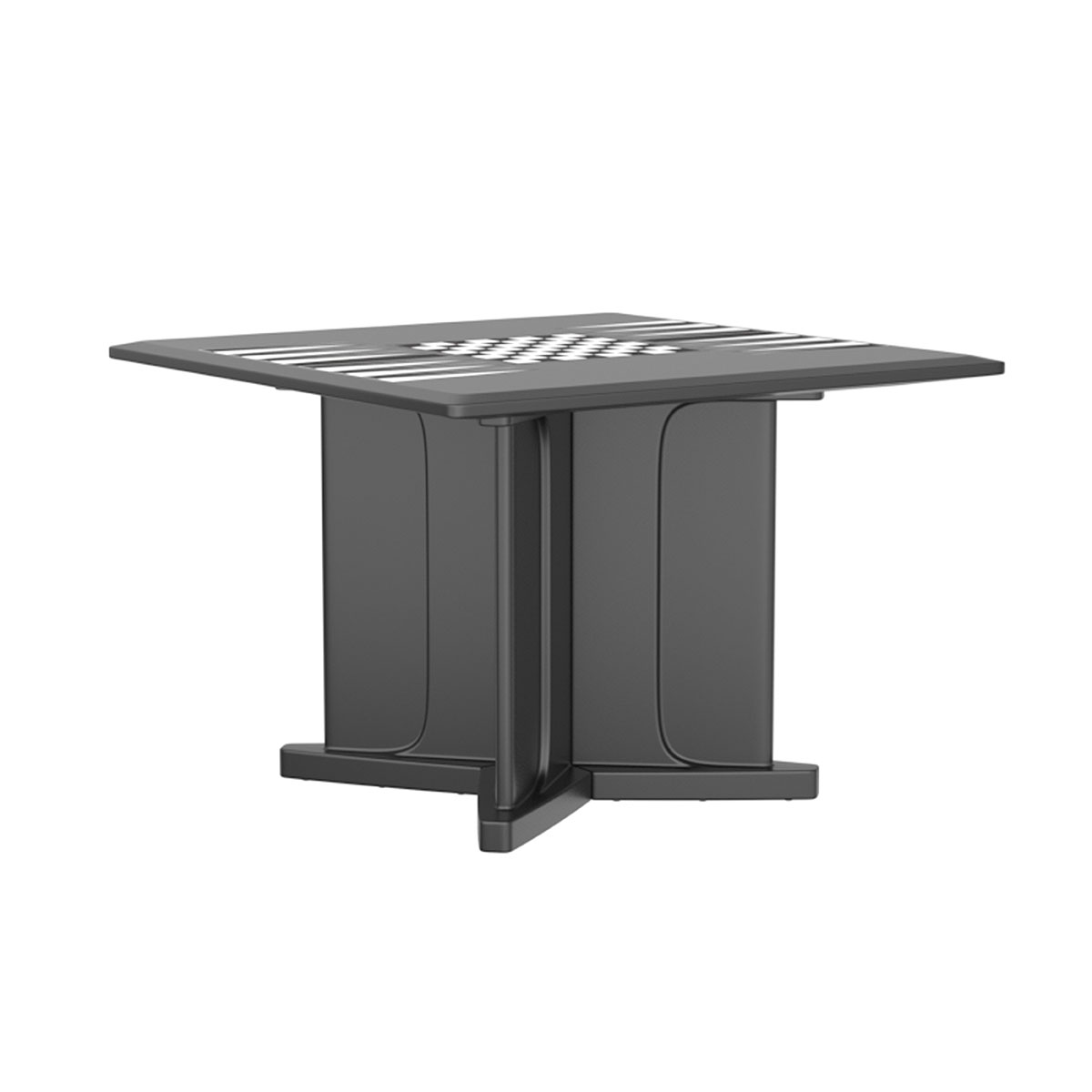 Endurance Table 42 Square X-Base Flame Retardant Game Top Black