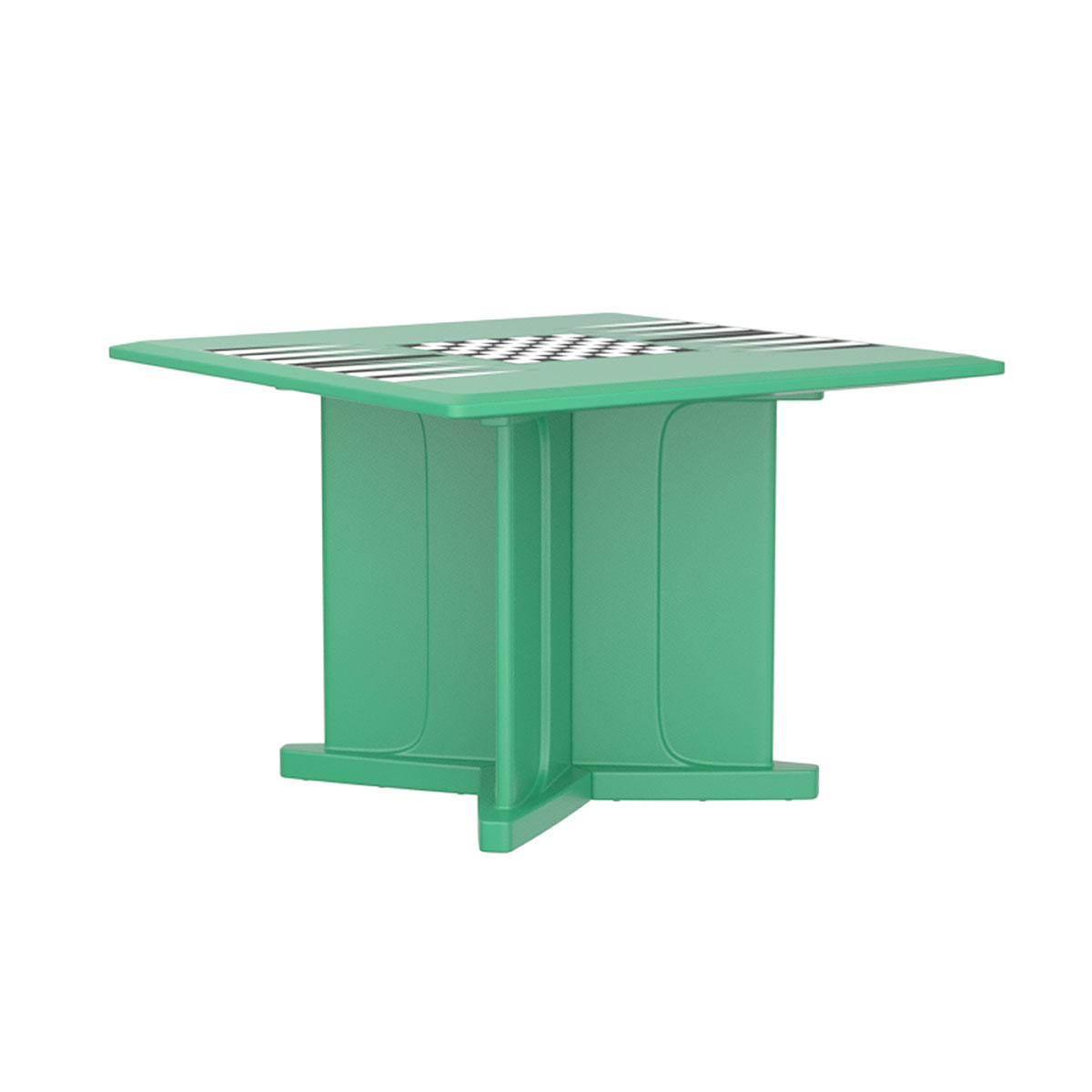 Endurance Table 42 Square X-Base Flame Retardant Game Top Green