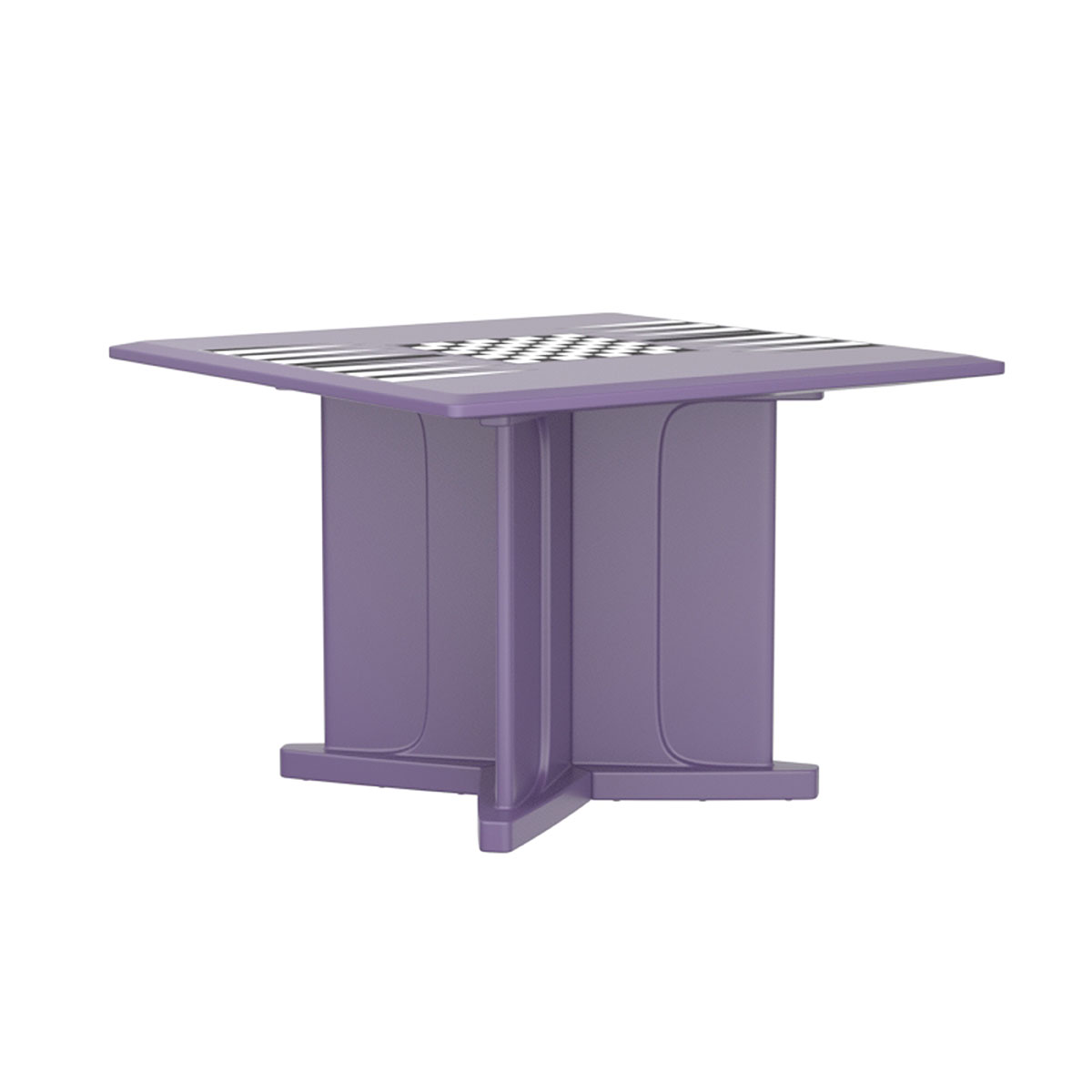 Endurance Table 42 Square X-Base Flame Retardant Game Top Indigo