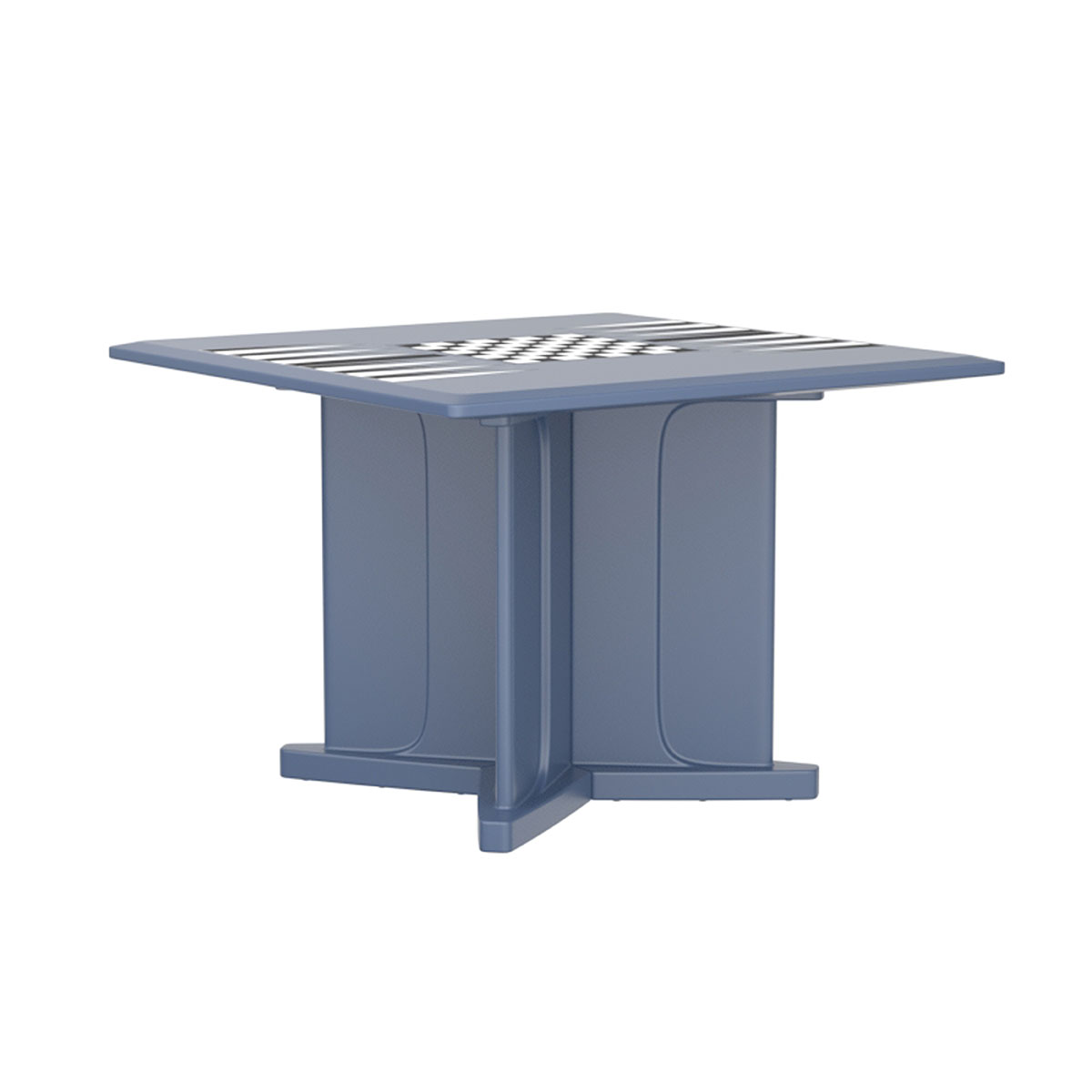 Endurance Table 42 Square X-Base Flame Retardant Game Top Midnight Blue