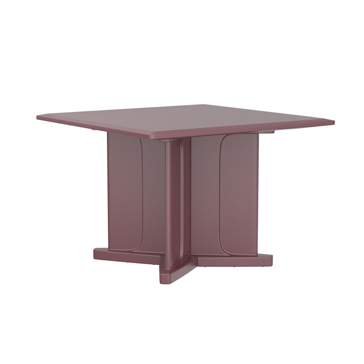 Endurance Table 42 Square X-Base Flame Retardant Burgundy