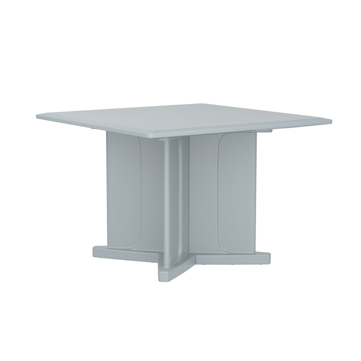Endurance Table 42 Square X-Base Flame Retardant Gray