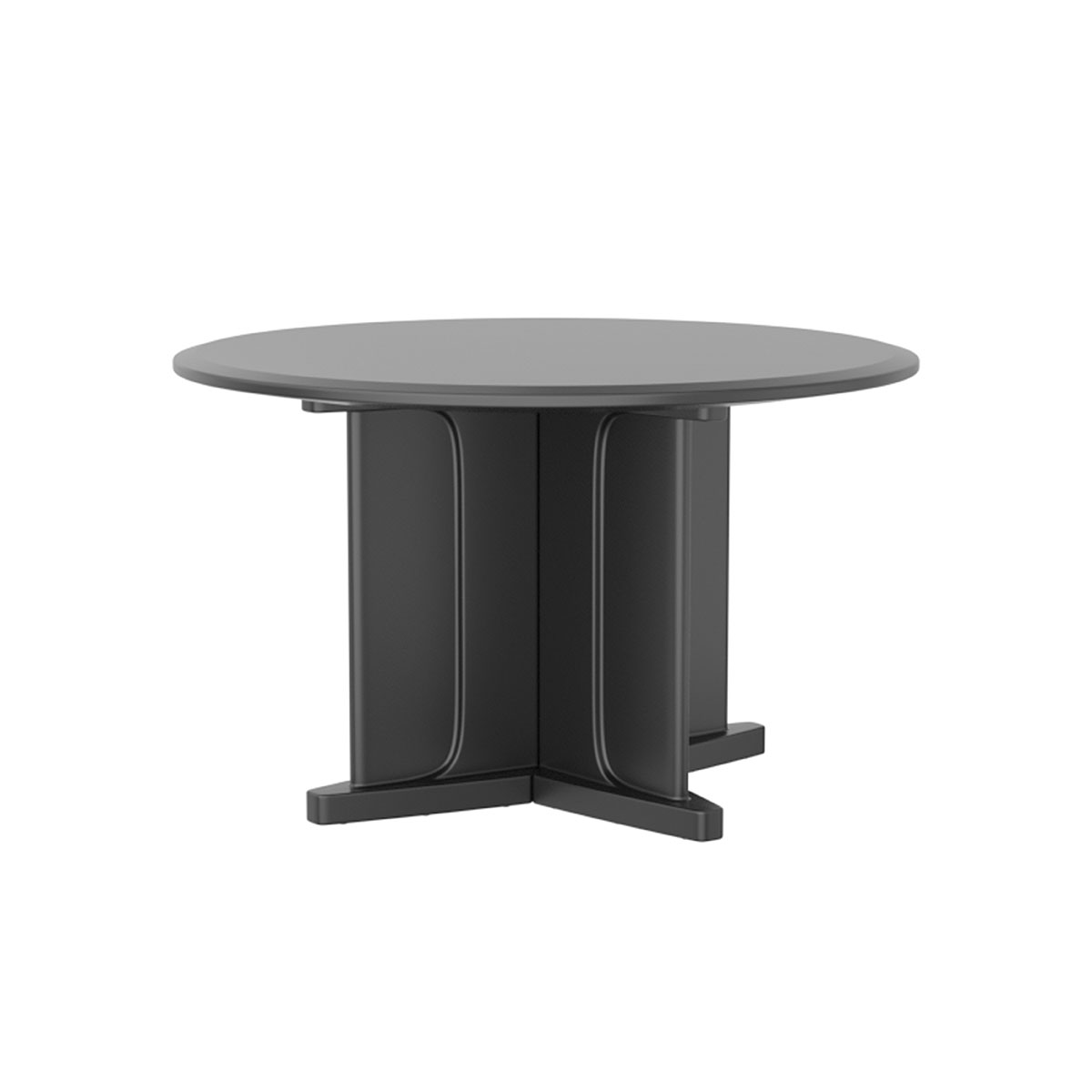 Endurance Table 48 Round X-Base Flame Retardant Black