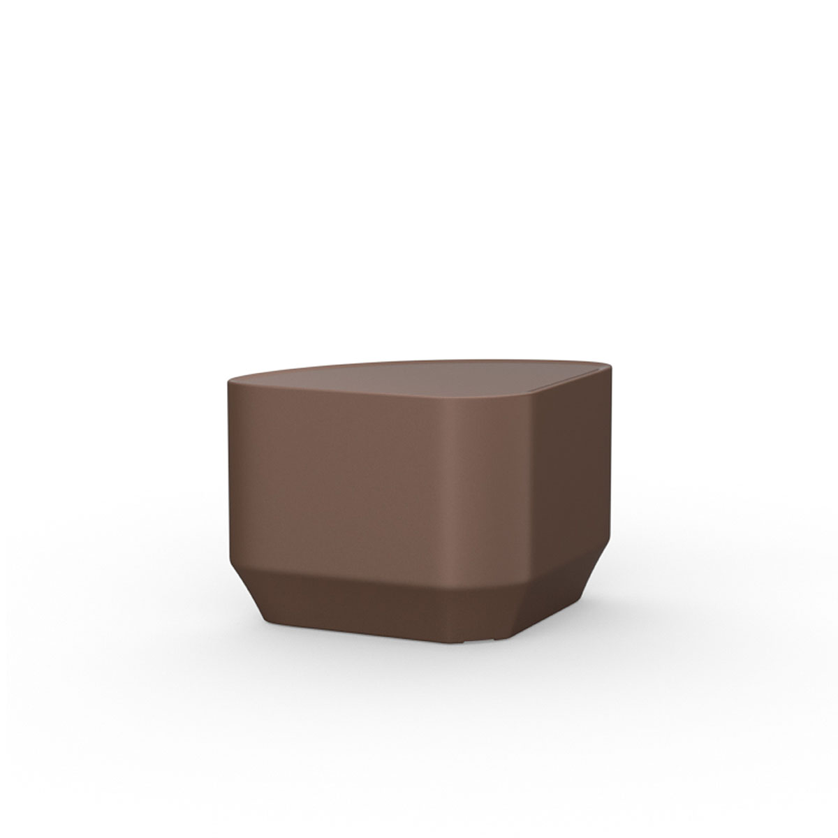 Endurance Wedge Side or End Table with Ballast Door Brown