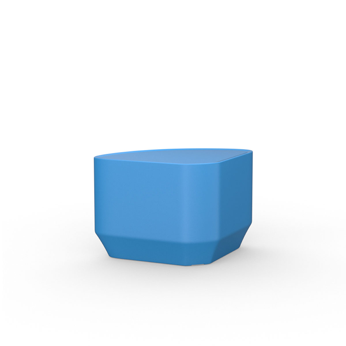 Endurance Wedge Side or End Table with Ballast Door Slate Blue