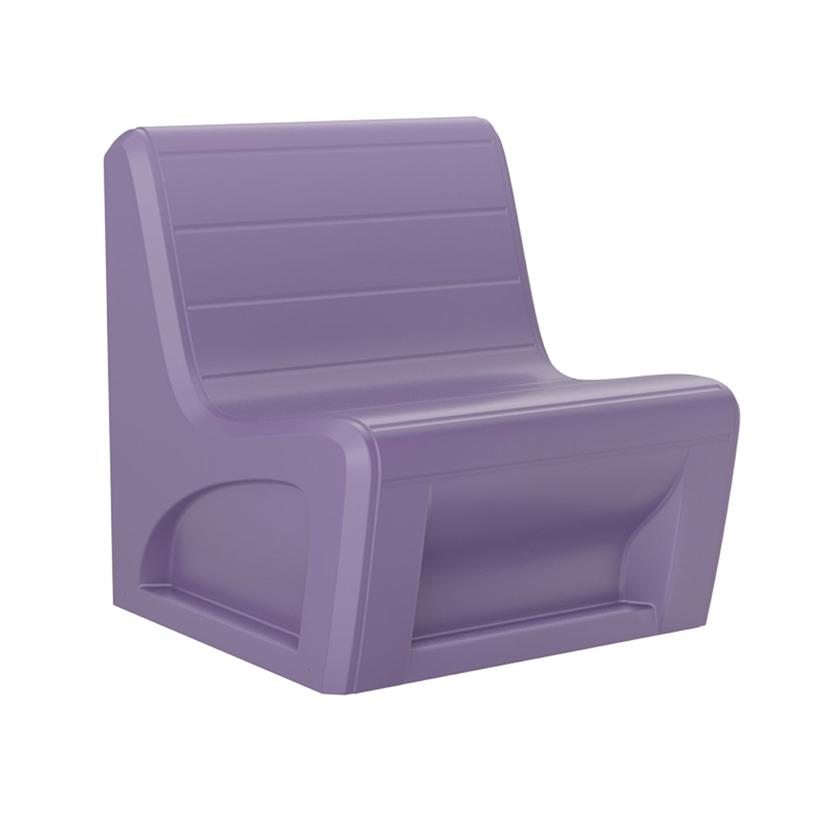 Sabre Chair Floor Mount Gangable with Access Door Indigo