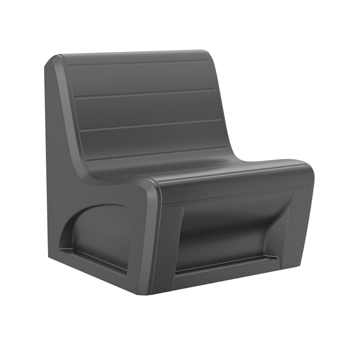 Sabre Chair-Floor Mount Gangable Black