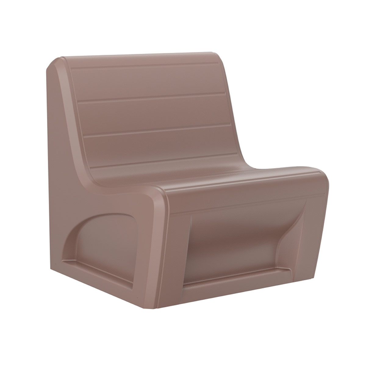 Sabre Chair-Floor Mount Gangable Brown
