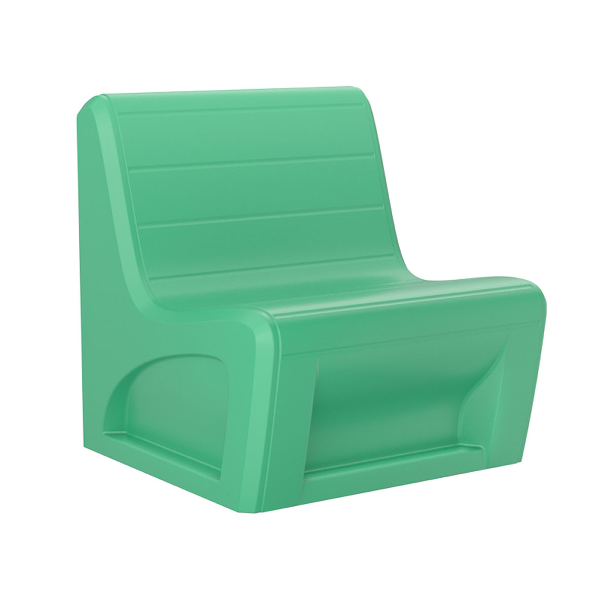 Sabre Chair-Floor Mount Gangable Green