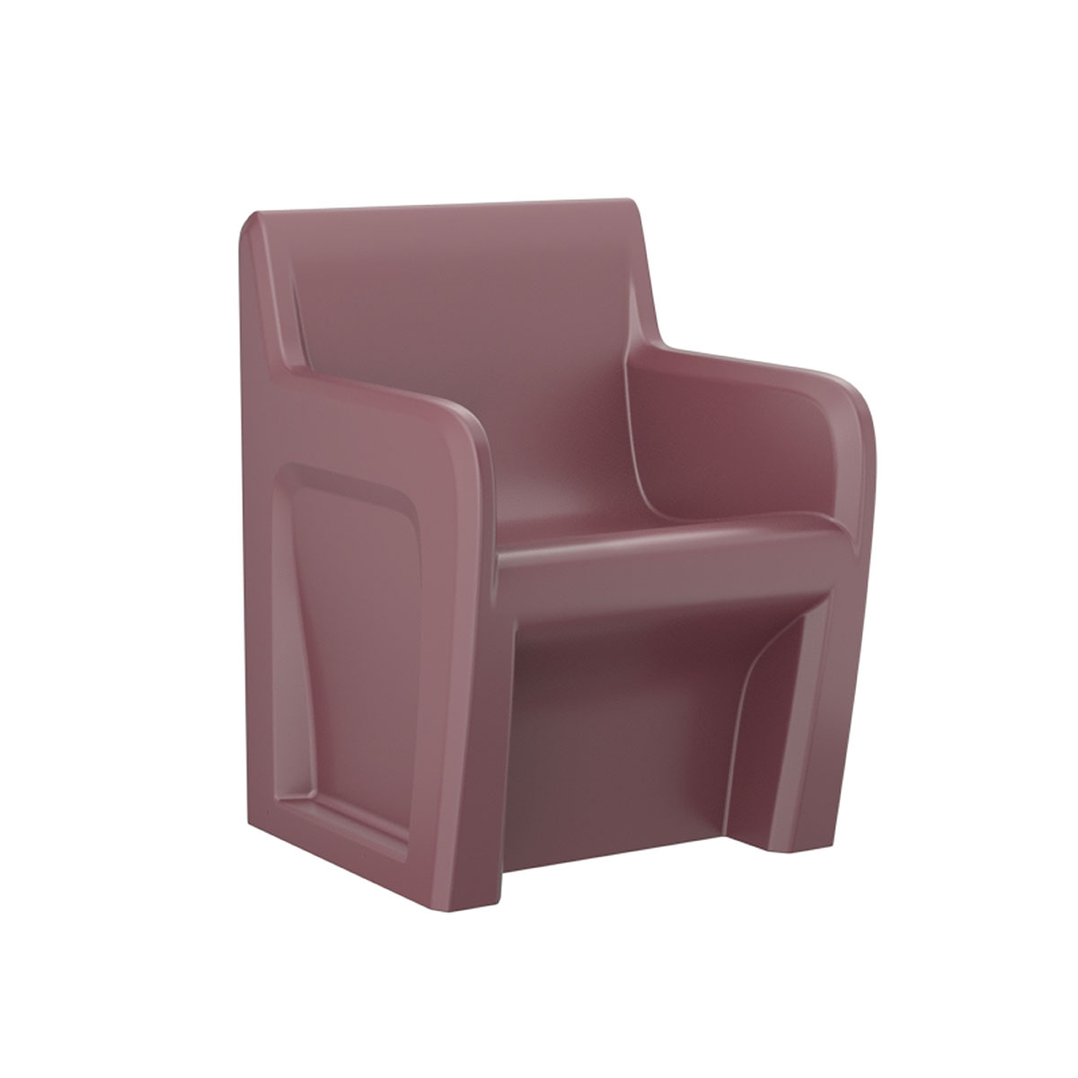 Sentinel Arm Chair-Floor Mount Gangable with Ballast Door Burgundy