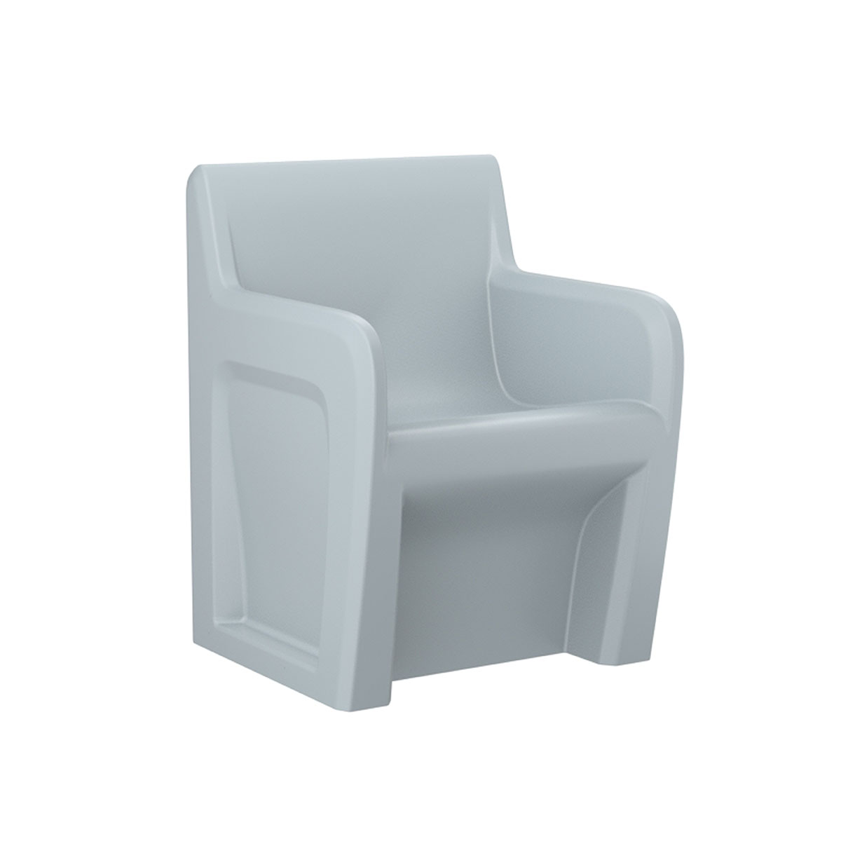 Sentinel Arm Chair-Floor Mount Gangable with Ballast Door Gray