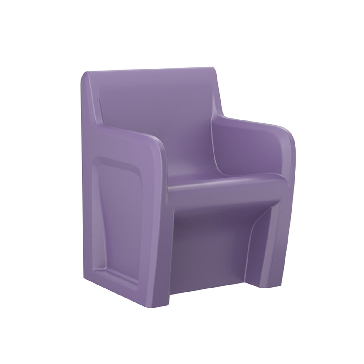 Sentinel Arm Chair-Floor Mount Gangable with Ballast Door Indigo