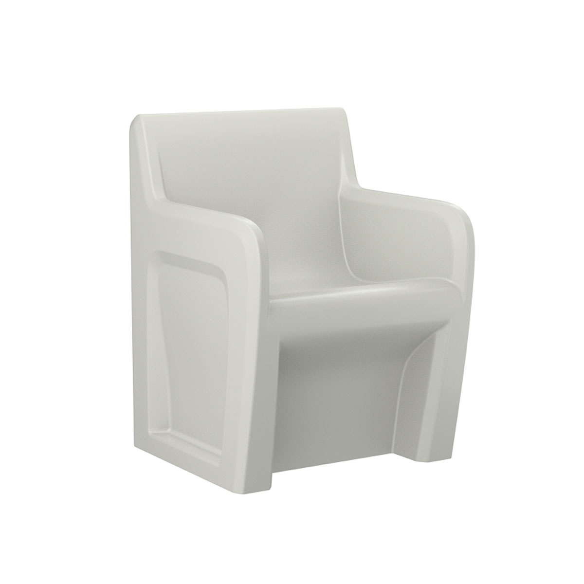 Sentinel Arm Chair-Floor Mount Gangable with Ballast Door Stone Gray