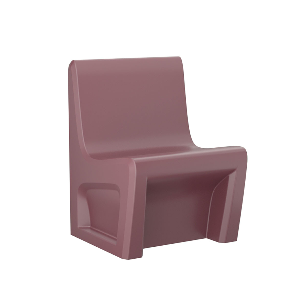 Sentinel Armless Chair-Floor Mount Gangable Burgundy