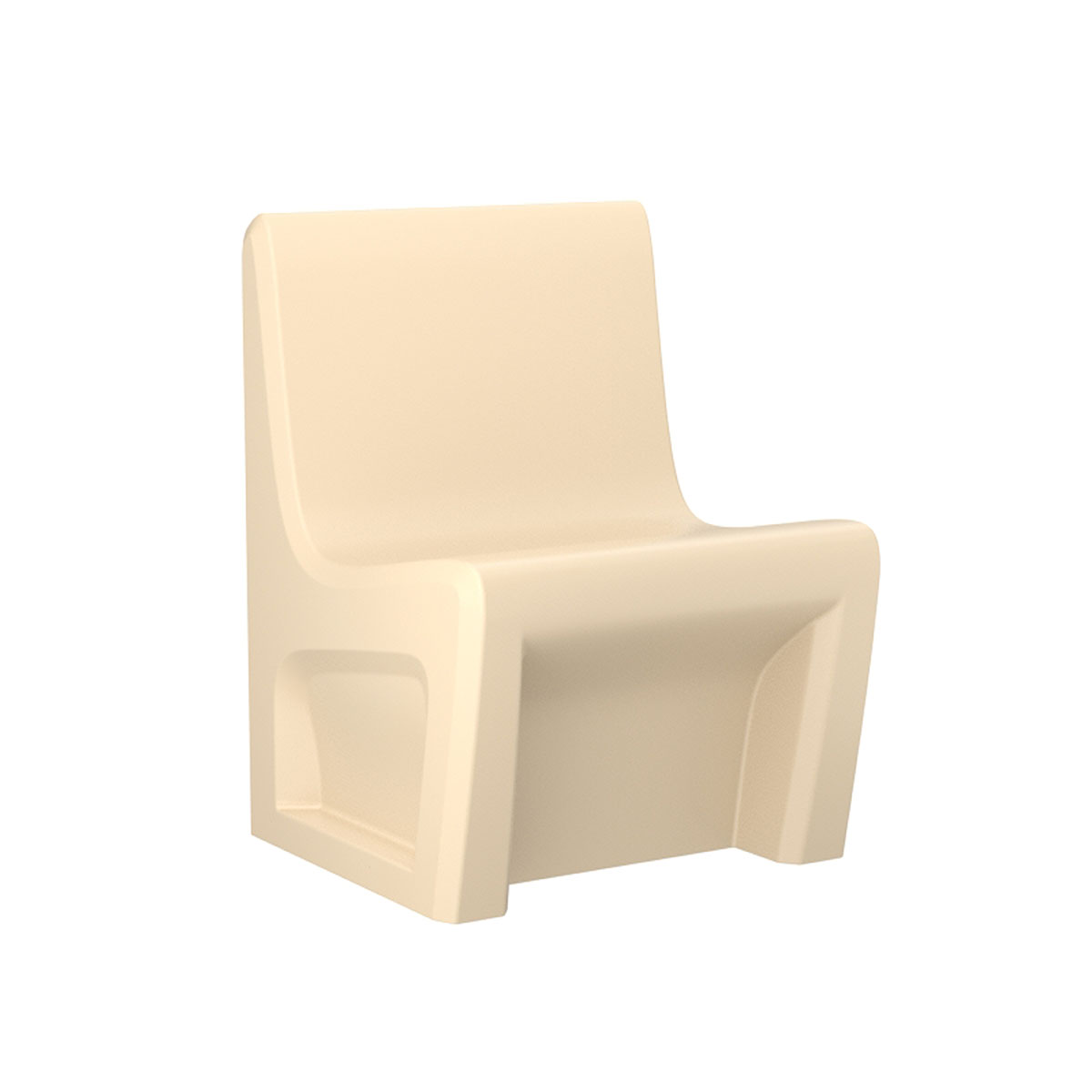 Sentinel Armless Chair-Floor Mount Gangable Sand