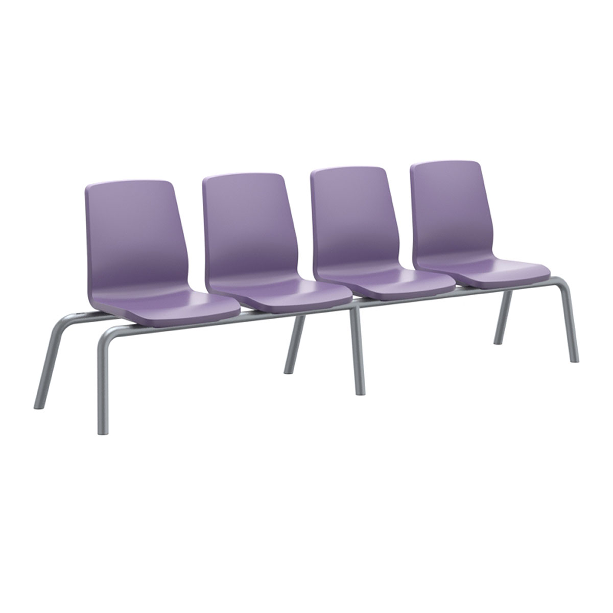 Structured Seating 4 Seats No Arms Bolt Down Indigo