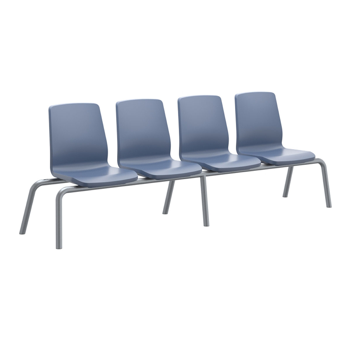 Structured Seating 4 Seats No Arms Bolt Down Midnight Blue