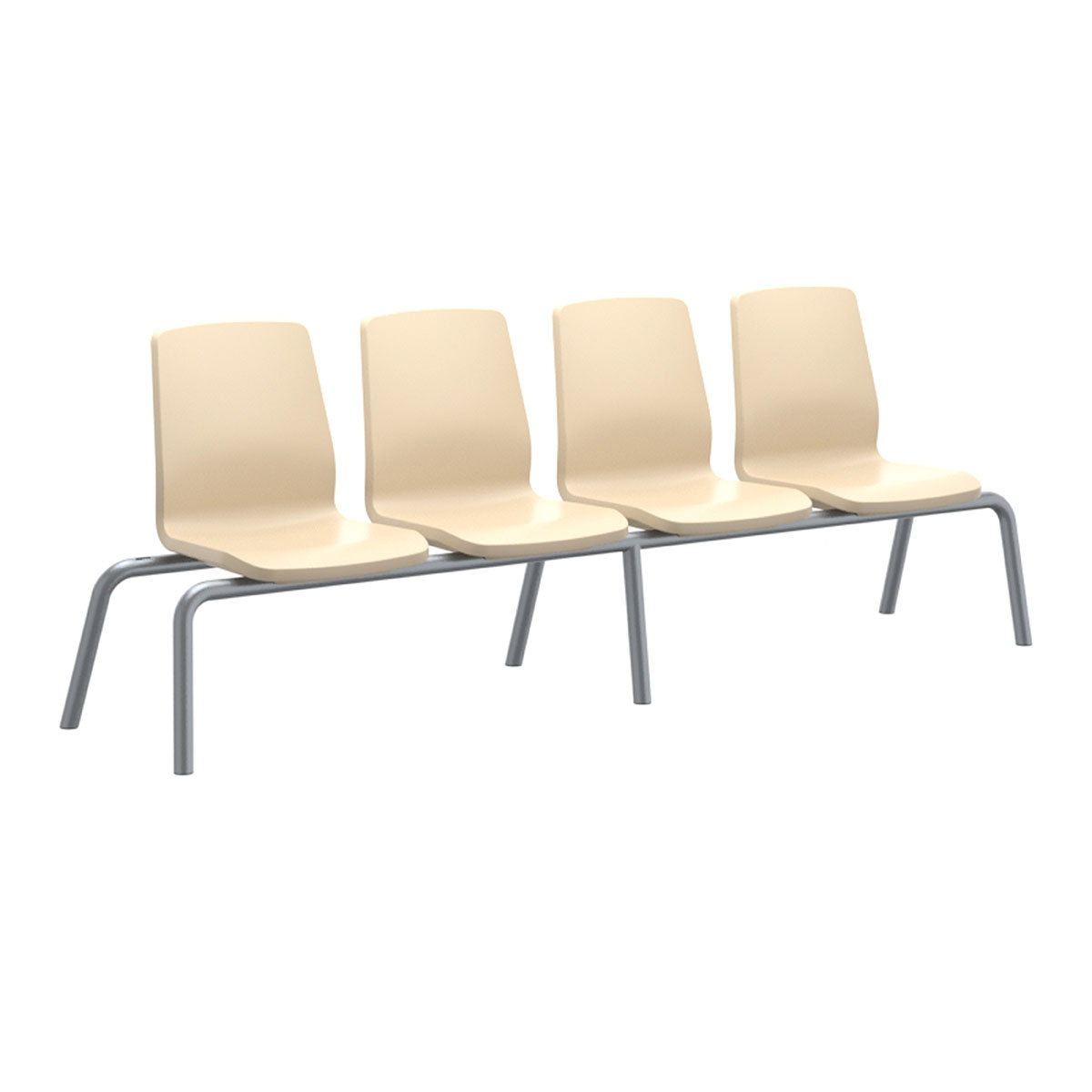 Structured Seating 4 Seats No Arms Bolt Down Sand