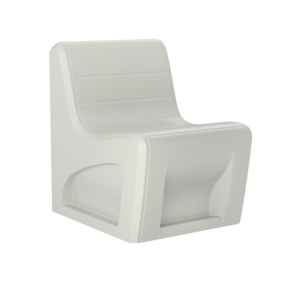 Sync Slim Chair with Ballast Door Stone Gray