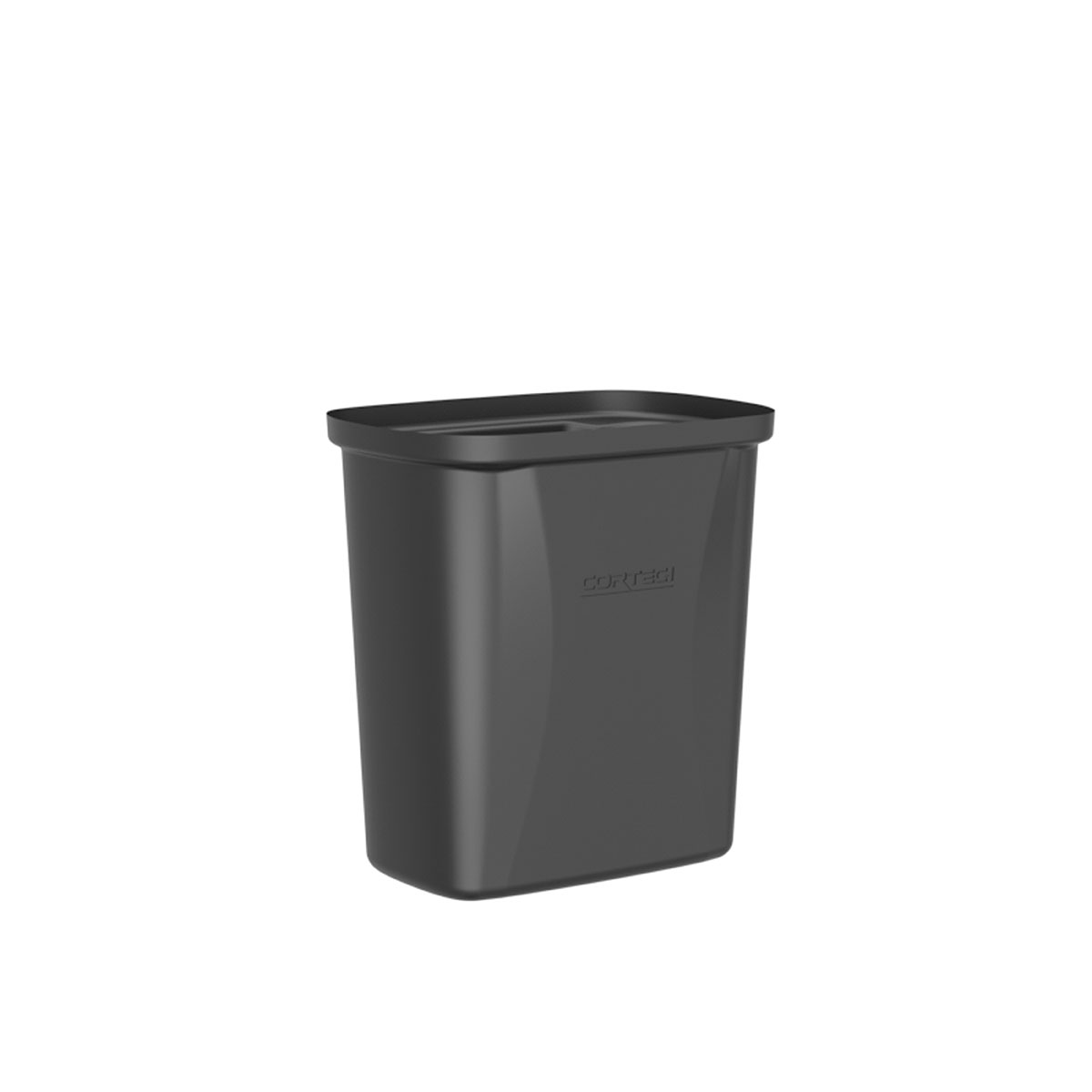 Trash Can Flame Retardant 10 quart Black Pack of 6