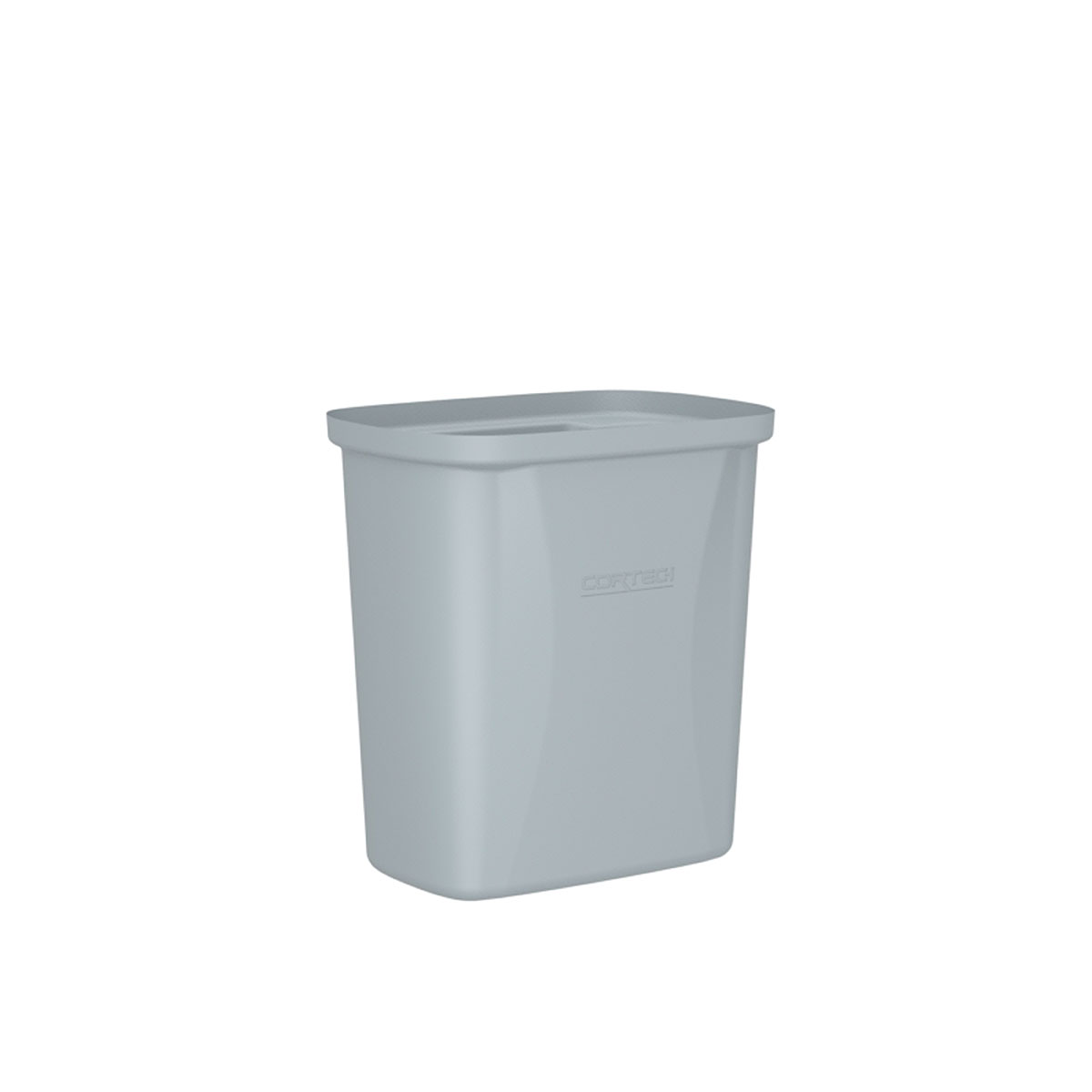 Trash Can Flame Retardant 10 quart Gray Pack of 6