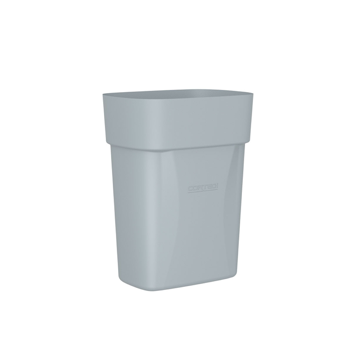 Trash Can Flame Retardant 14 quart Gray Pack of 6