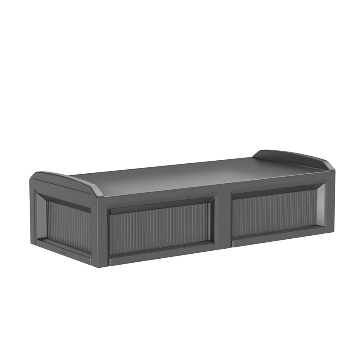 Solstice Bed with 3 Doors Black