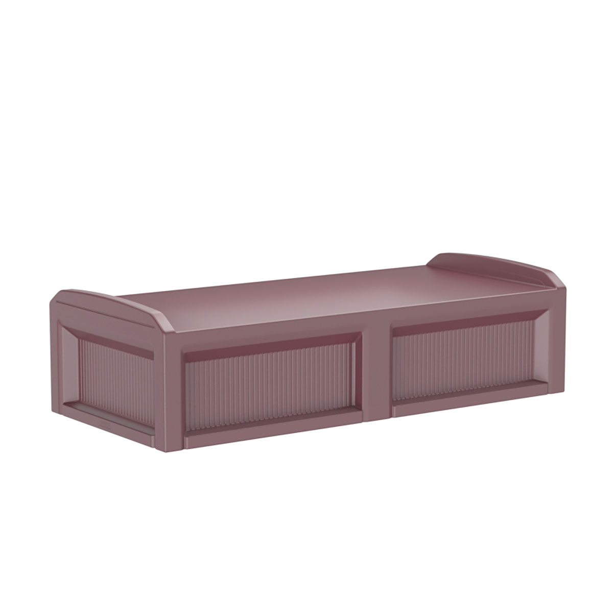 Solstice Bed with 3 Doors Burgundy
