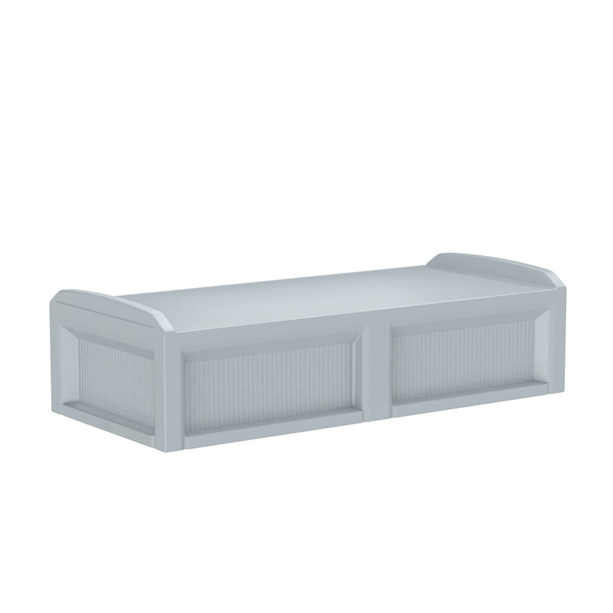 Solstice Bed with 3 Doors Gray