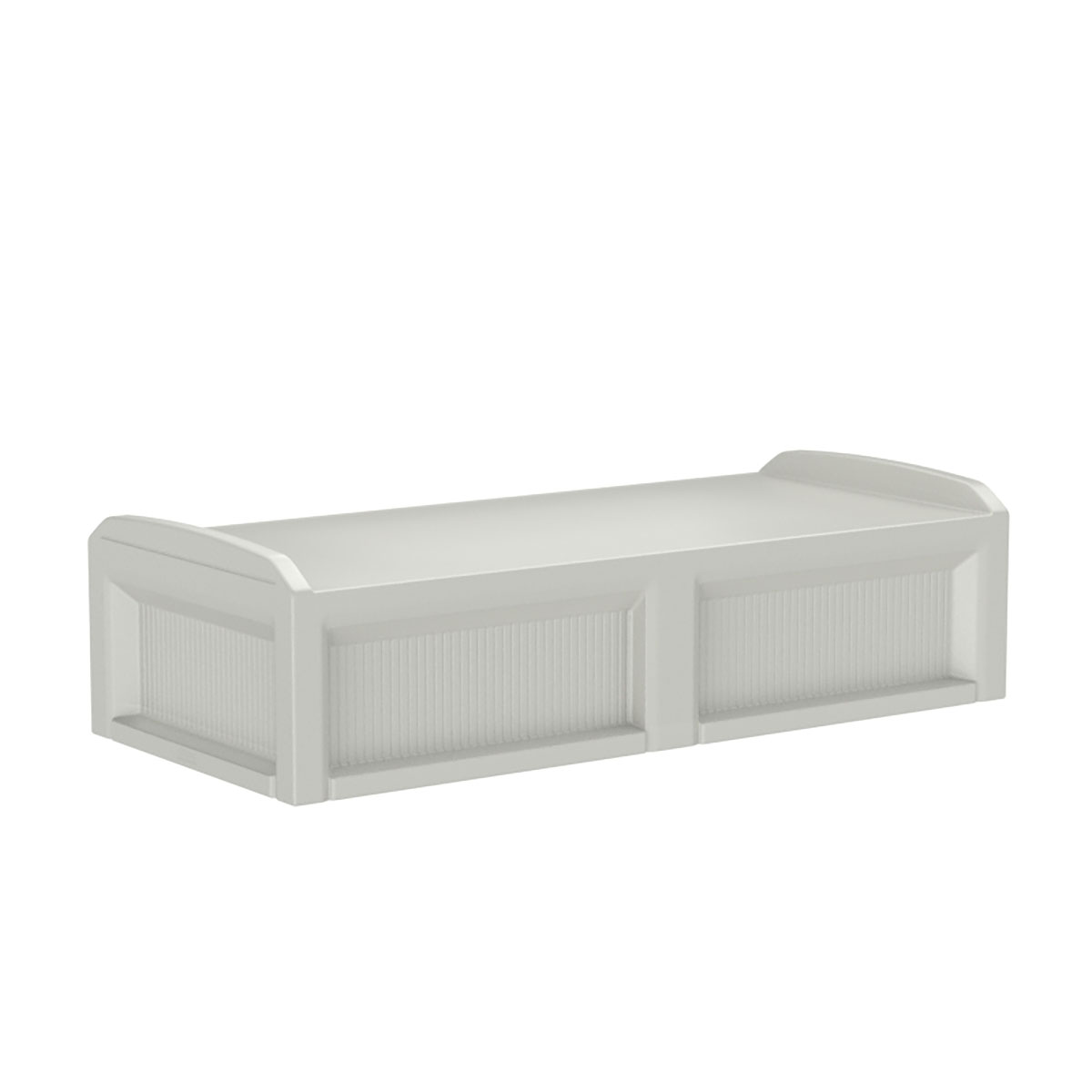 Solstice Bed with 3 Doors Stone Gray