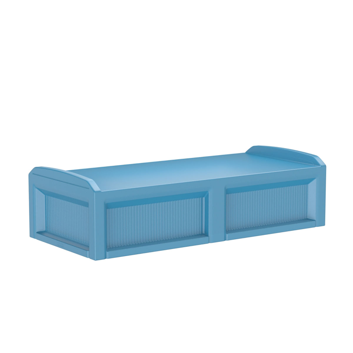 Solstice Bed with 3 Doors Slate Blue