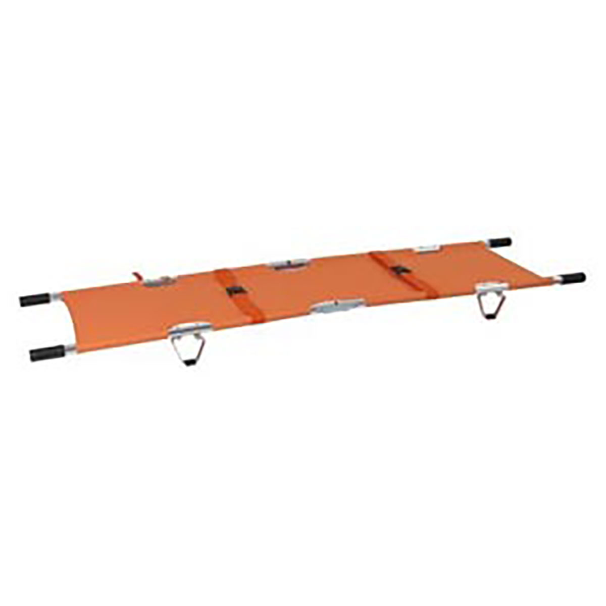 Folding Stretcher with Handles Aluminum Orange