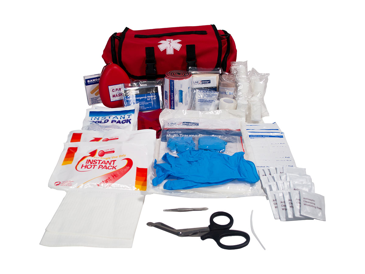 First Aid Kit Economic Cab Bag 13 x 9 x6 Red