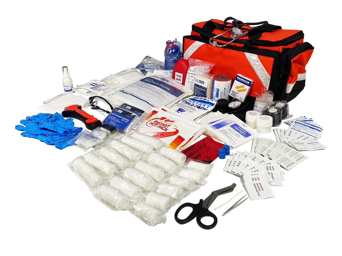 First Aid Kit Elite Trauma Bag 25.25 x 13.75 x11.5 Orange