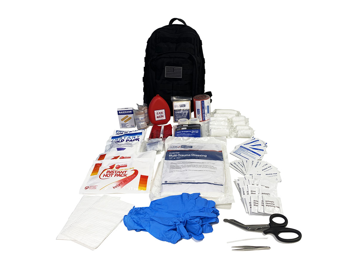 First Aid Kit Standard Assault Pack 16 x 11 x 9 Black