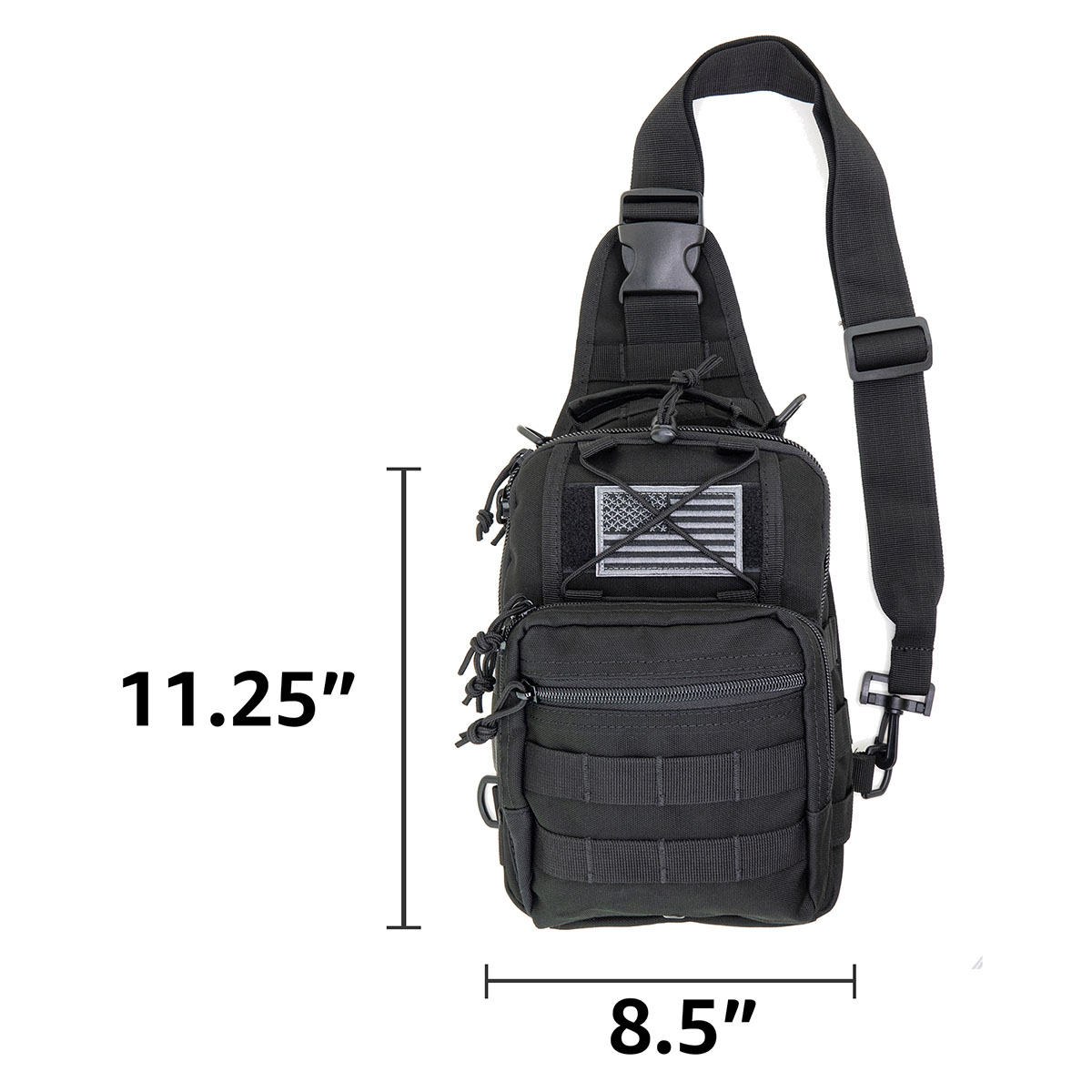 Sling Backpack 12 x 9 x 6.5 Black