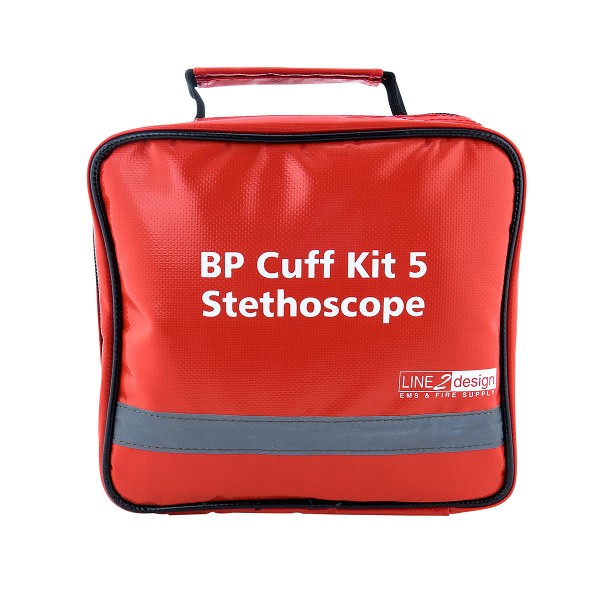 Blood Pressure Multi-cuff Kit 5 with XL High Contrast Gauge and Stethoscope Red