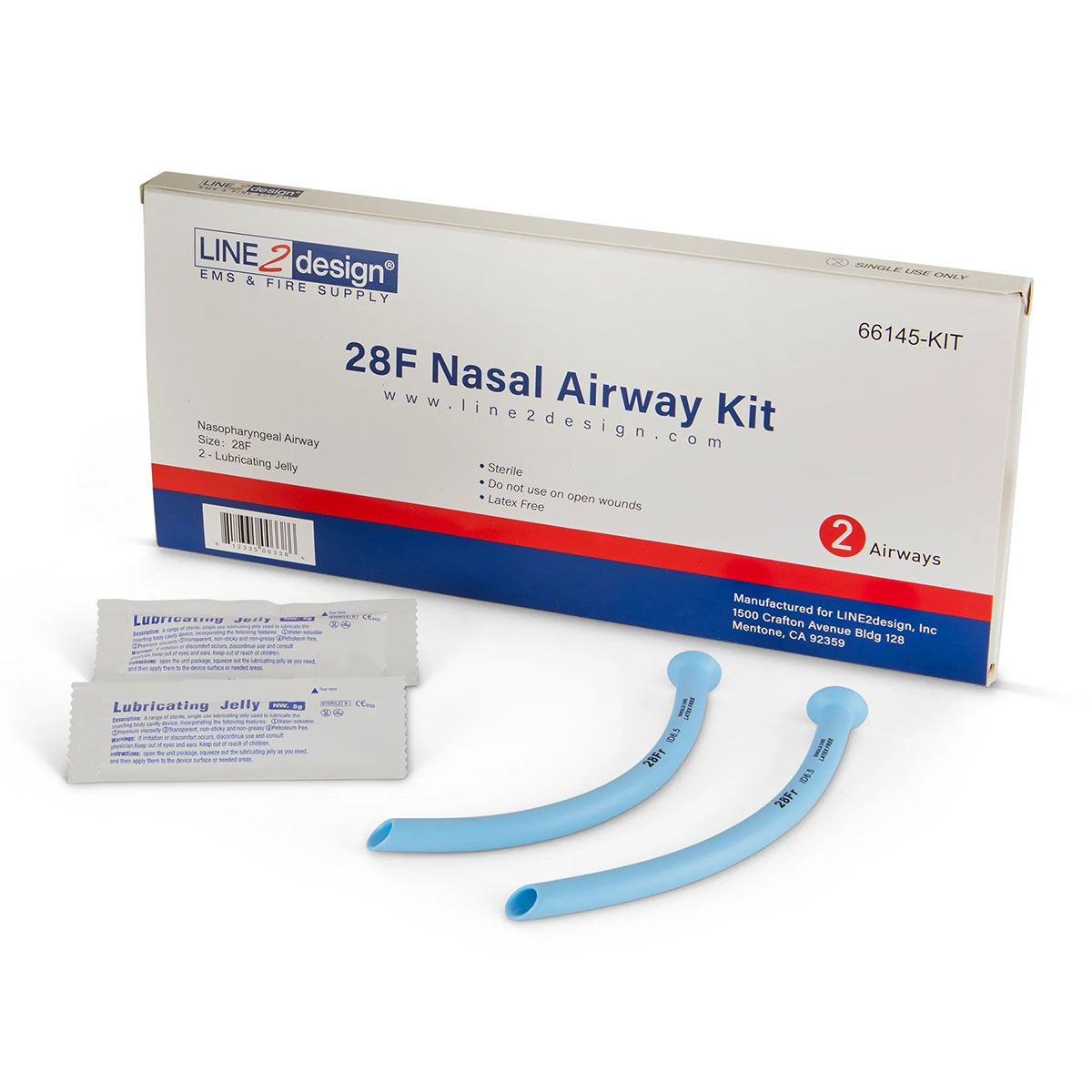 Nasopharyngeal Airway 28F Pack of 2