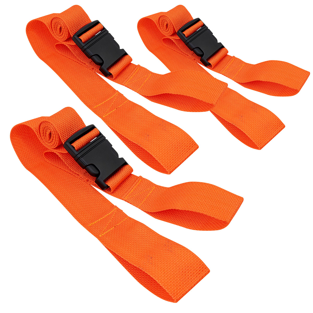 Disposable Strap with Loop Ends 5' Orange Pack of 3